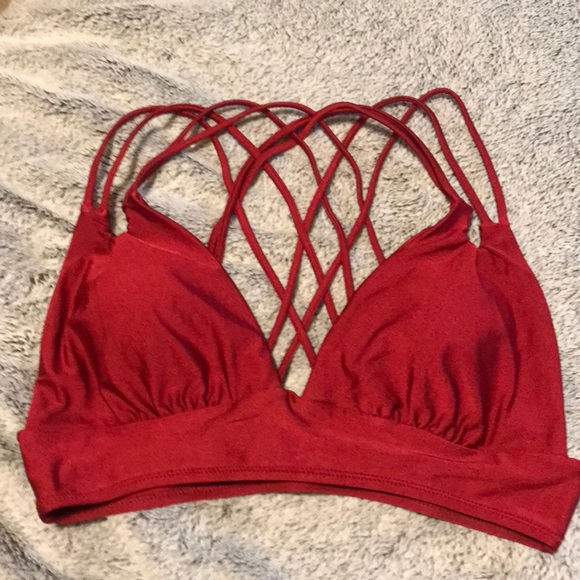 CUPSHE get strappy red bikini size medium NWT - Picture 6 of 9